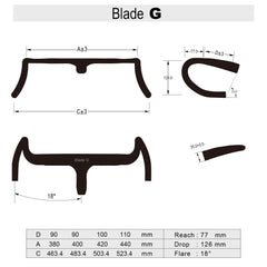 ICAN Integraed handlebar Blade-G HBG05