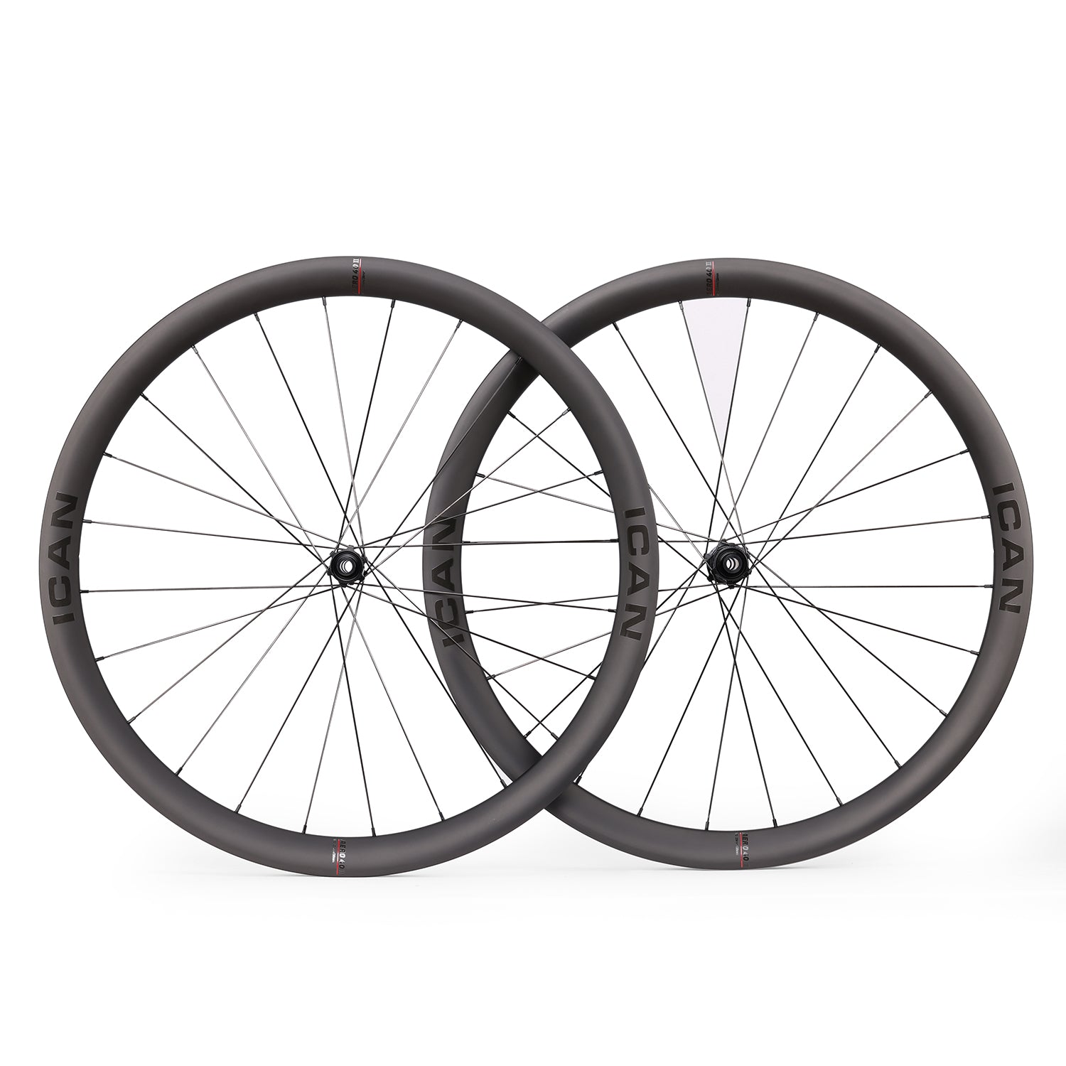 ICAN AERO 40 II disc wheels with upgraded rim profile and D91 hubs
