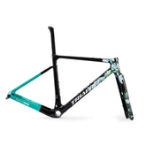 ICAN Graro UCI gravel bike frame without bolts 0mm offset seat post
