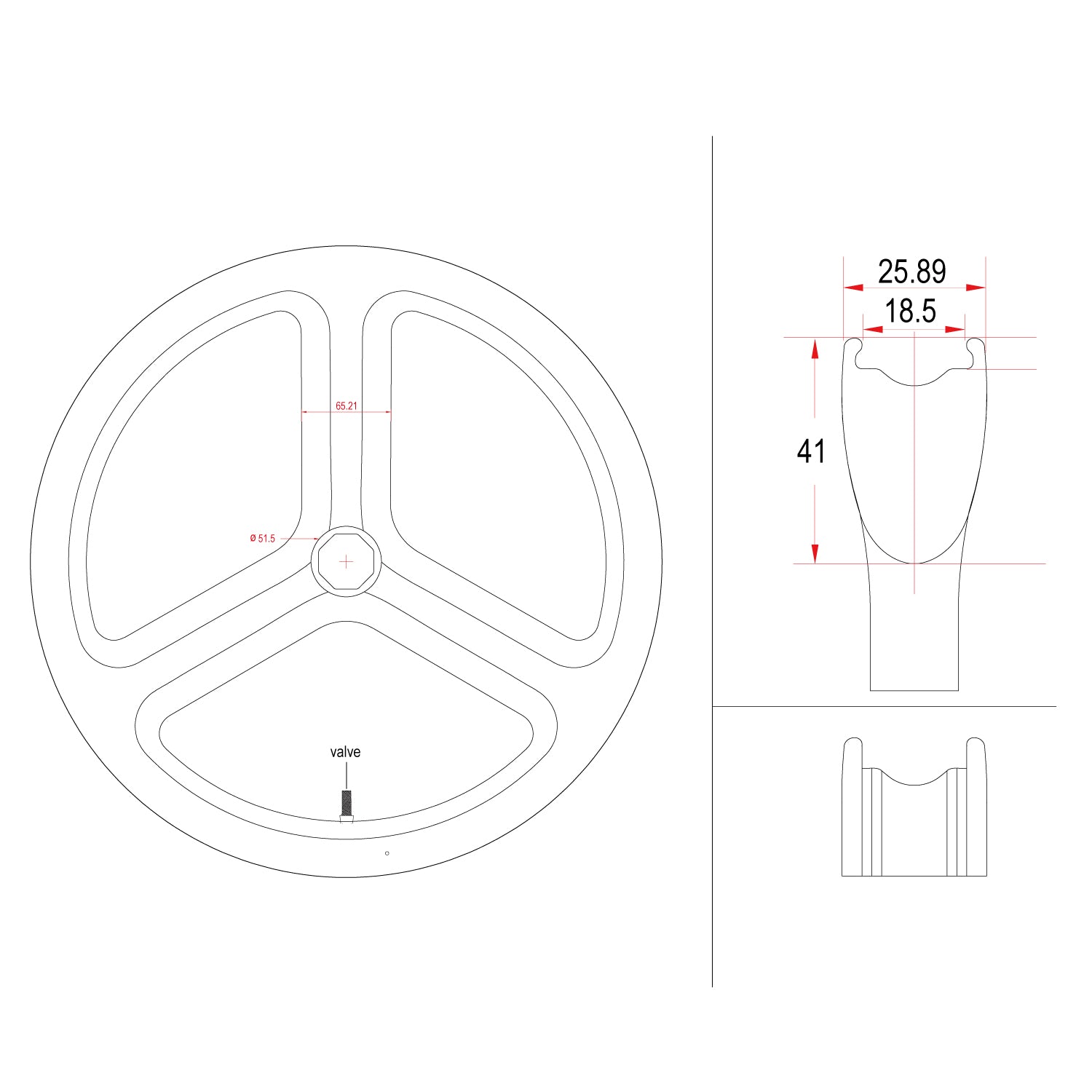 20 inch 451 rim brake/ V Brake - ICAN Wheels
