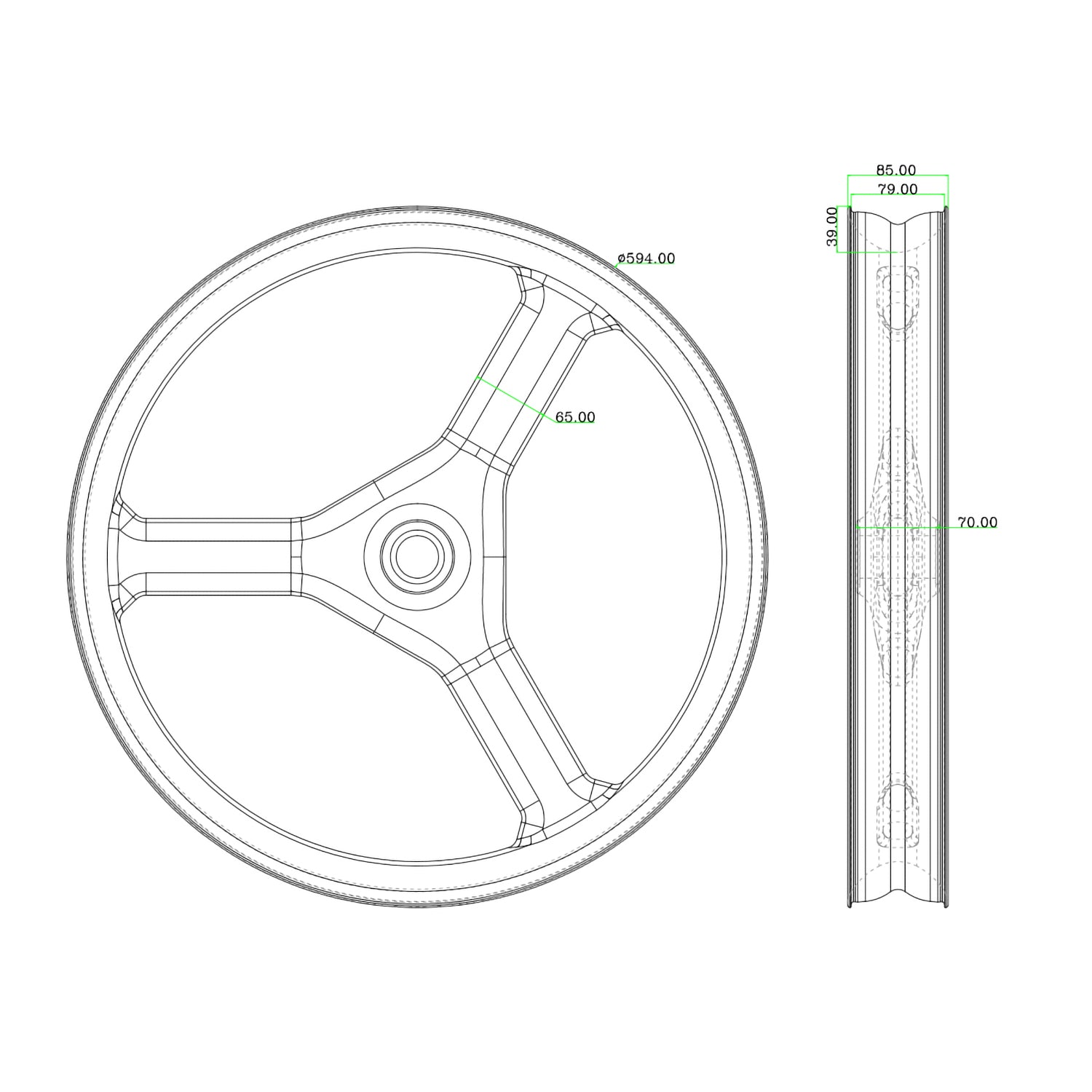 27.5er 3S Fat Bike Wheel