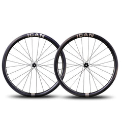 ICAN Carbon Road Bike Disc Wheels AERO WD Disc 21mm Inner Width