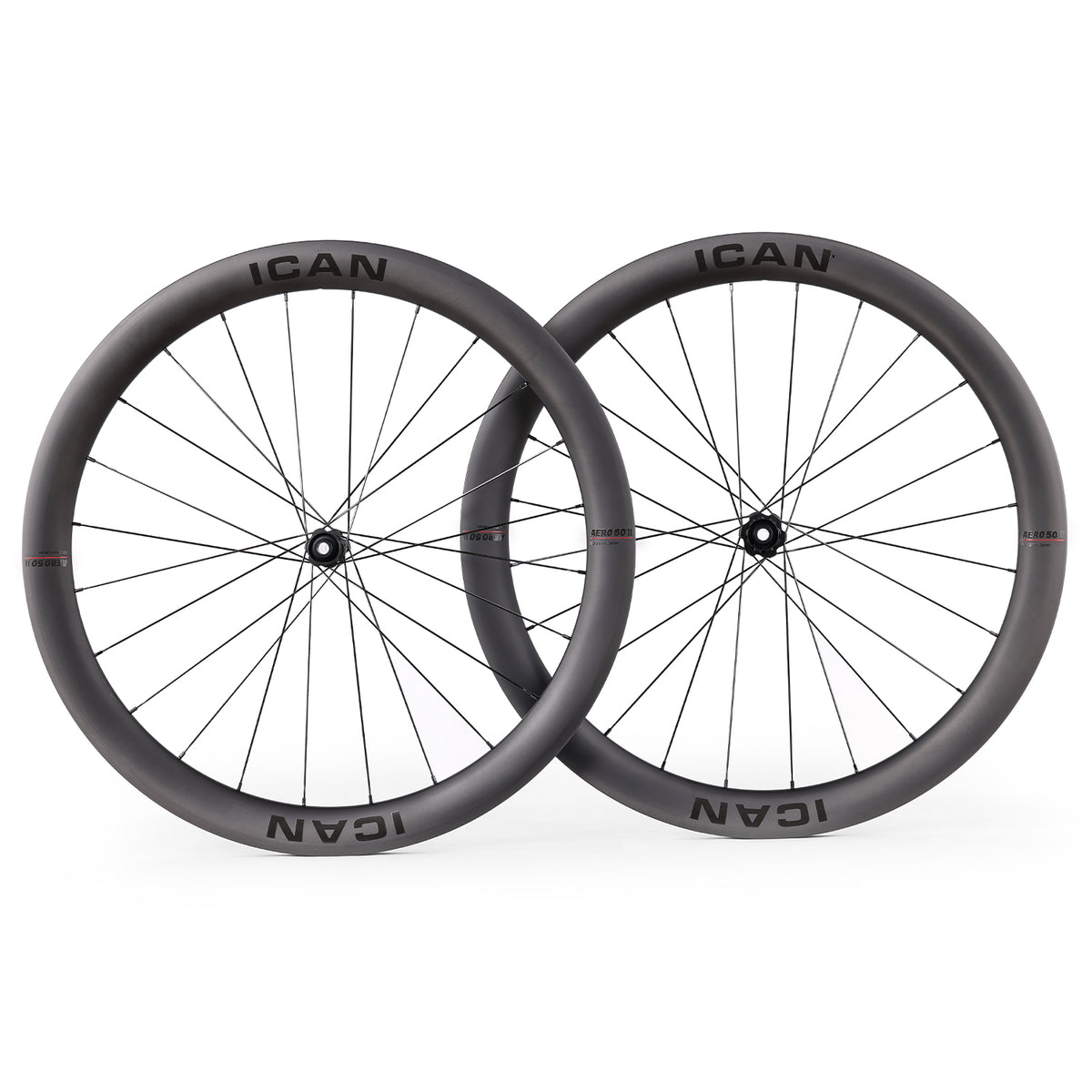 ICAN AERO 50 II disc wheels 23mm width with DT240EXP 36T 