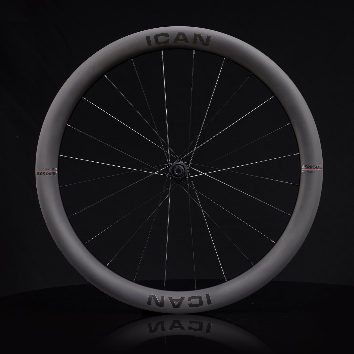 ICAN AERO 50 II disc wheels 23mm width with DT240EXP 36T 