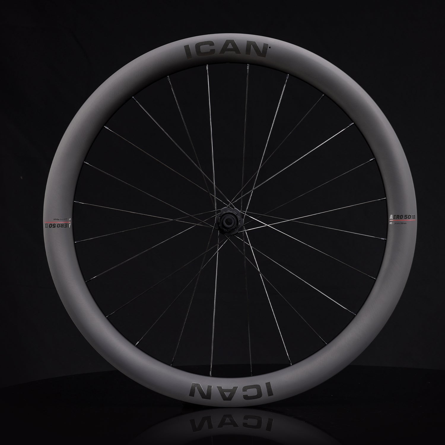 ICAN AERO 50 II disc wheels 23mm width with DT240EXP 36T 