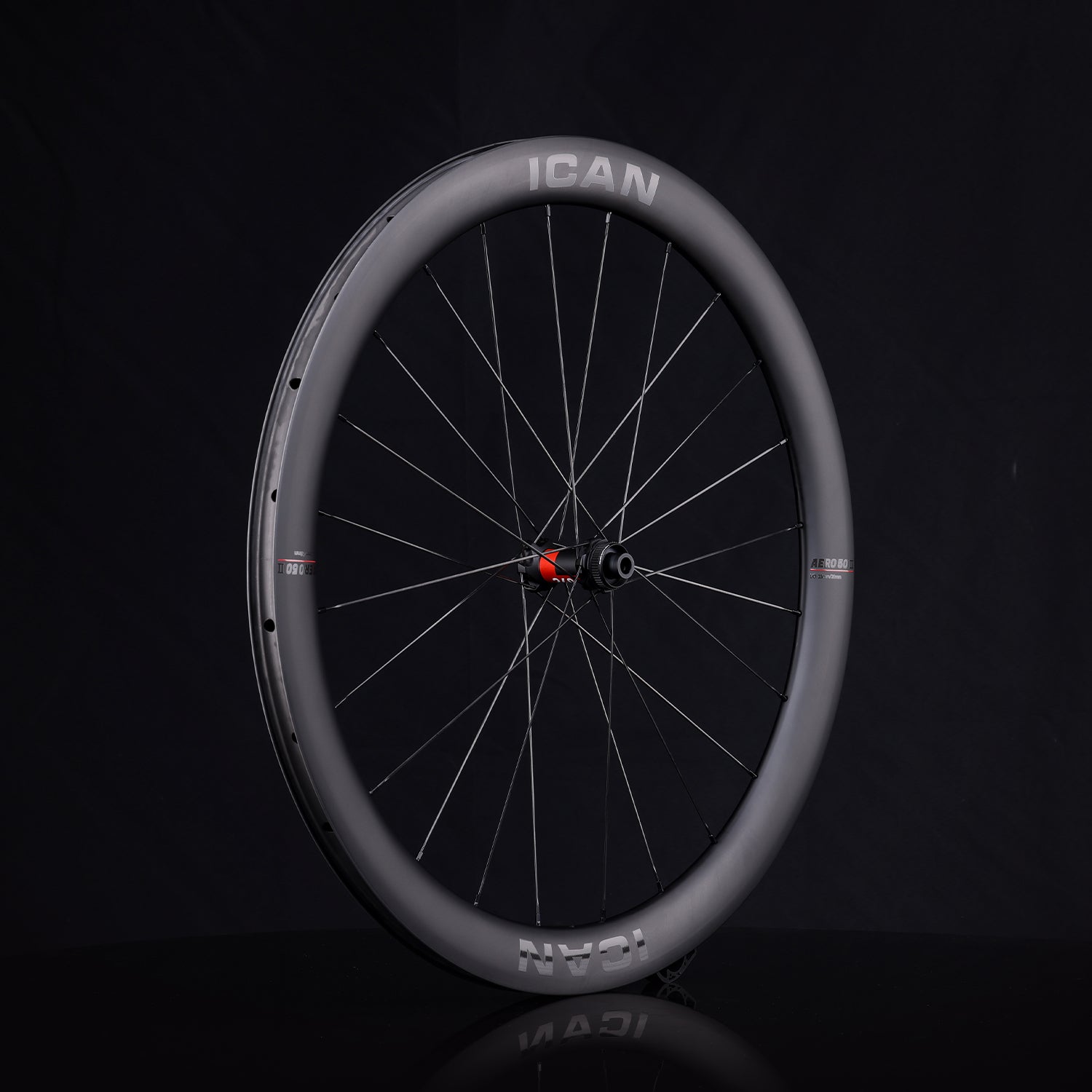 ICAN AERO 50 II disc wheels 23mm width with DT240EXP 36T 