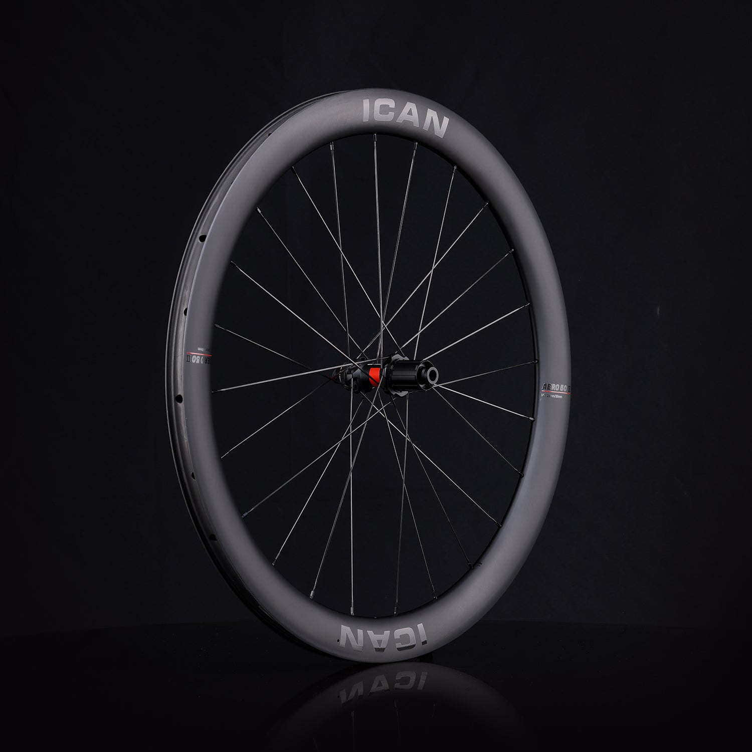 ICAN AERO 50 II disc wheels 23mm width with DT240EXP 36T 