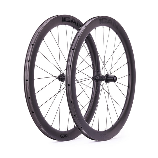 ICAN 700C G25 SL gravel wheels with DT Swiss hubs