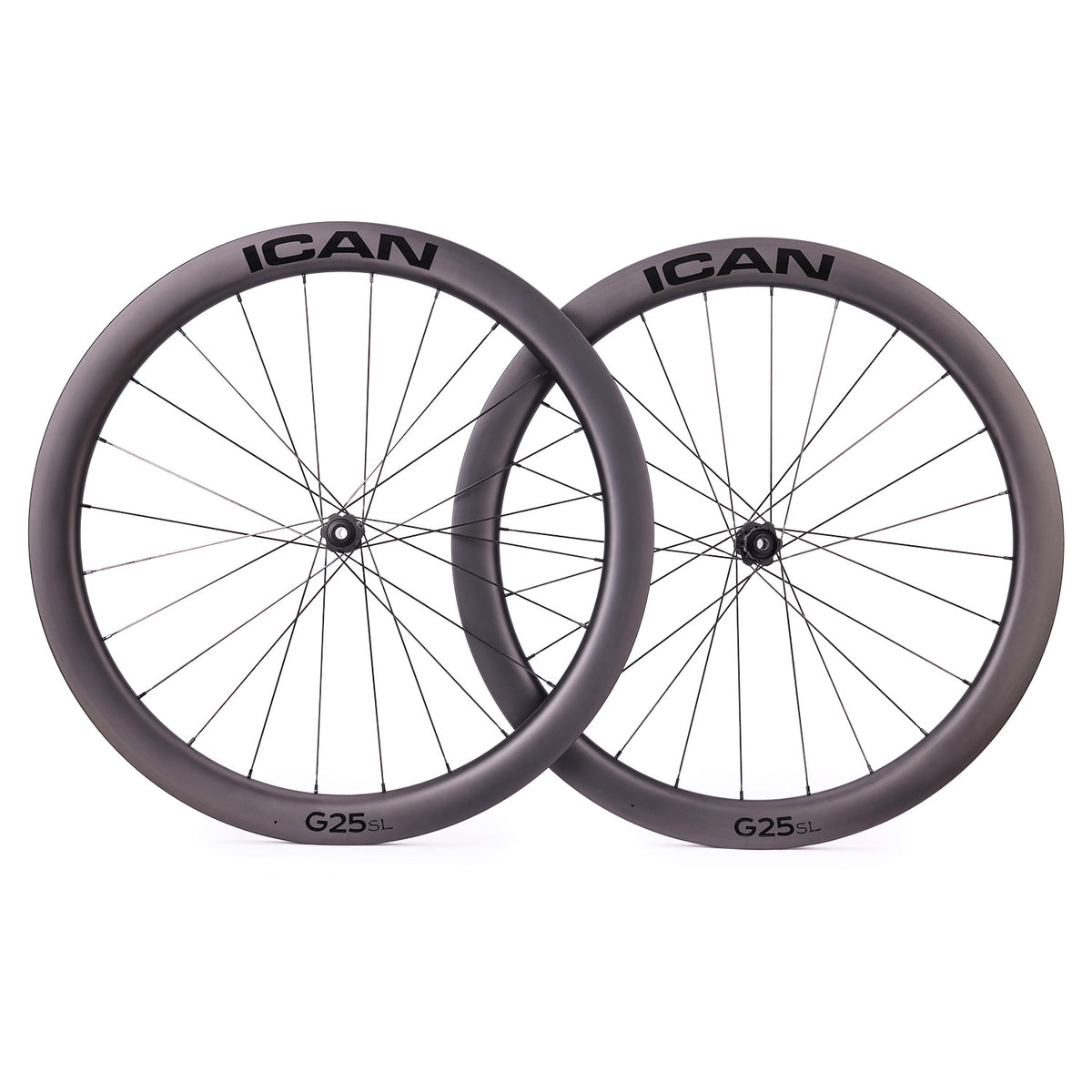ICAN 700C G25 SL gravel wheels with DT Swiss hubs