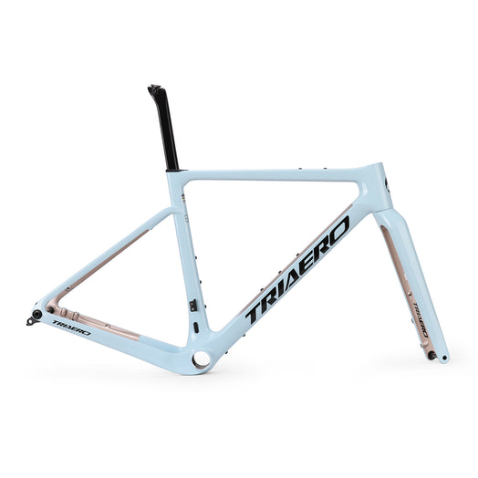 ICAN Graro UCI gravel bike frame without bolts 0mm offset seat post
