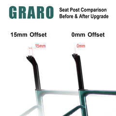 ICAN Graro UCI gravel bike frame without bolts 0mm offset seat post