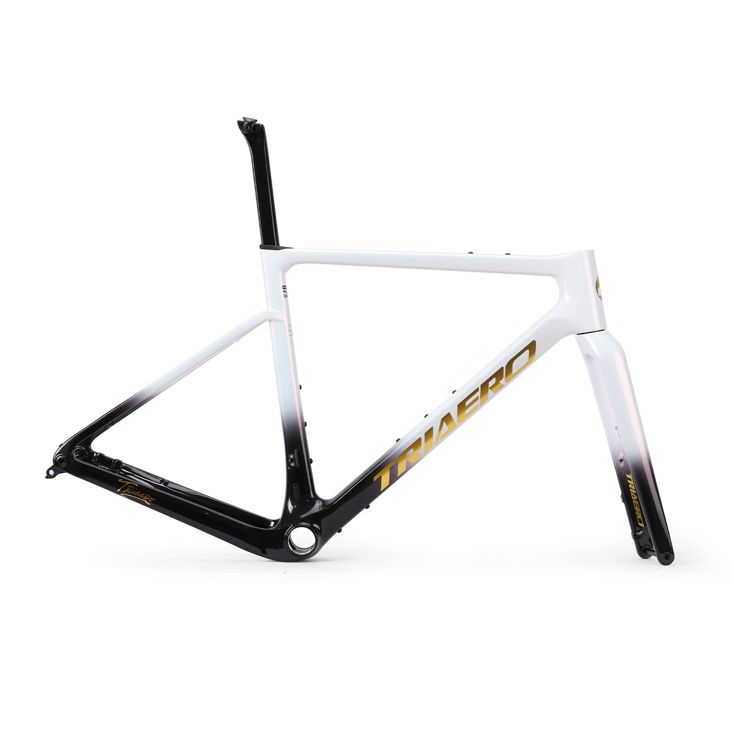 ICAN Graro UCI gravel bike frame without bolts 0mm offset seat post
