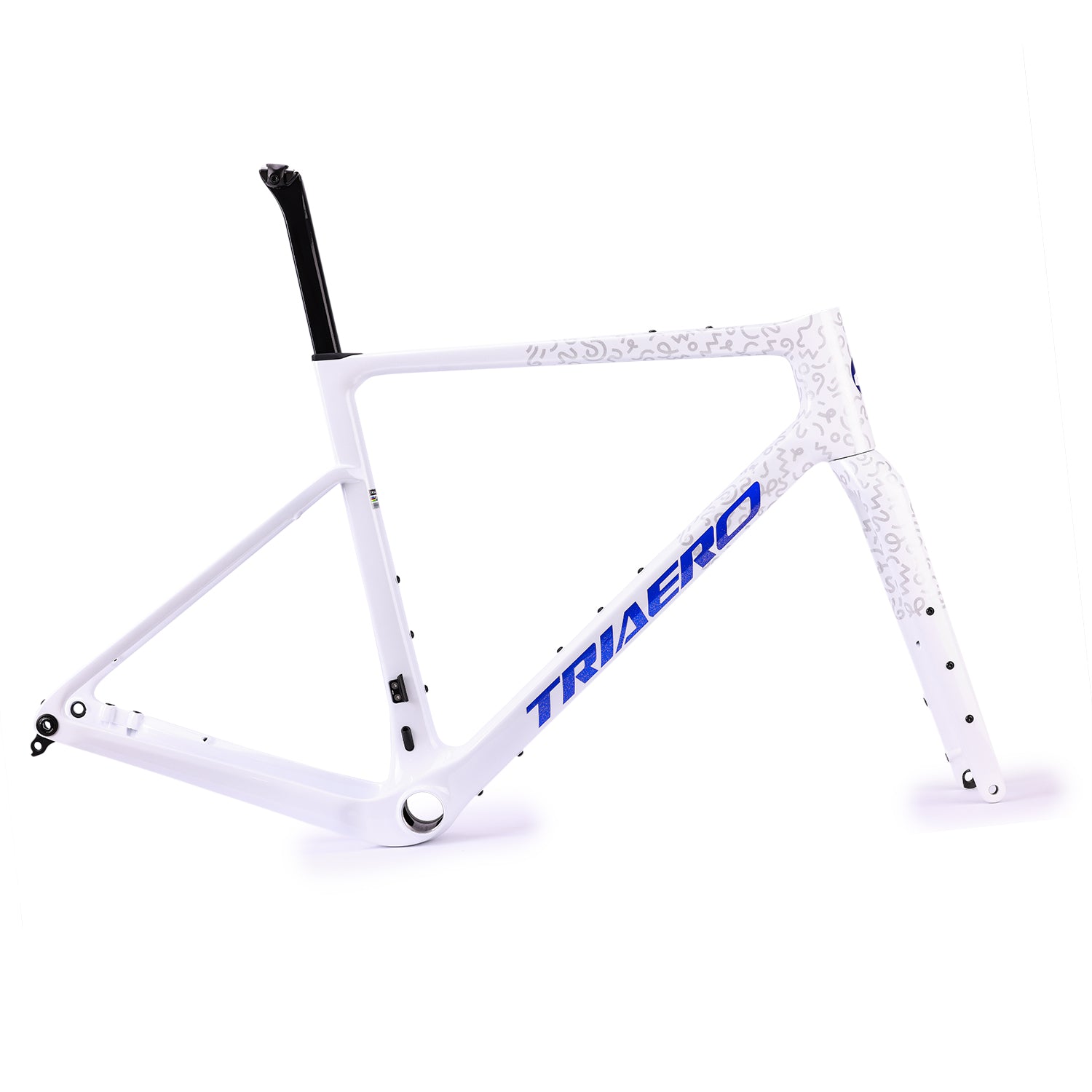 ICAN Graro UCI gravel bike frame without bolts 0mm offset seat post